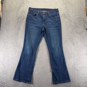 Levi's Jeans Womens 12M Blue Cotton Denim Bootcut Workwear Faded Travel Stretch